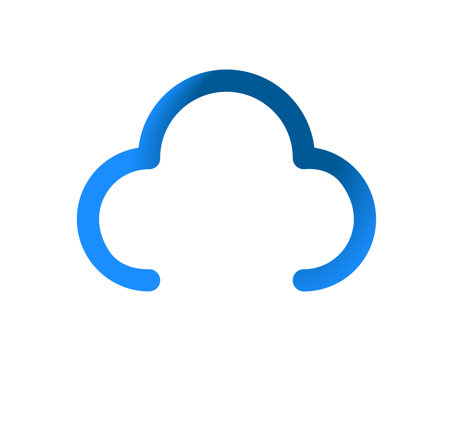 Cloudeli cloud icon in colour